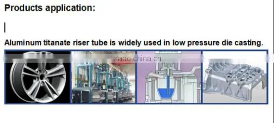 Factory Price Aluminium Titanate Riser Tube for Conveying of Molten Aluminum