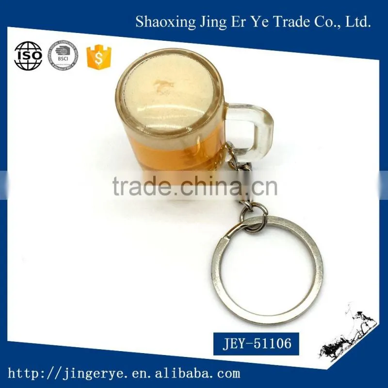 Mini Beer Glass Shaped Acrylic Keychain