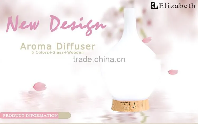 Ultrasonic cool mist aroma diffuser essential oil diffuser with 7 LED light changing Elizabeth
