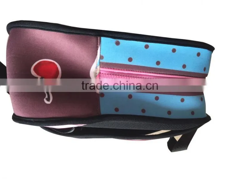 Distinctive and Environmental neoprene backpack of the strawberry pattern