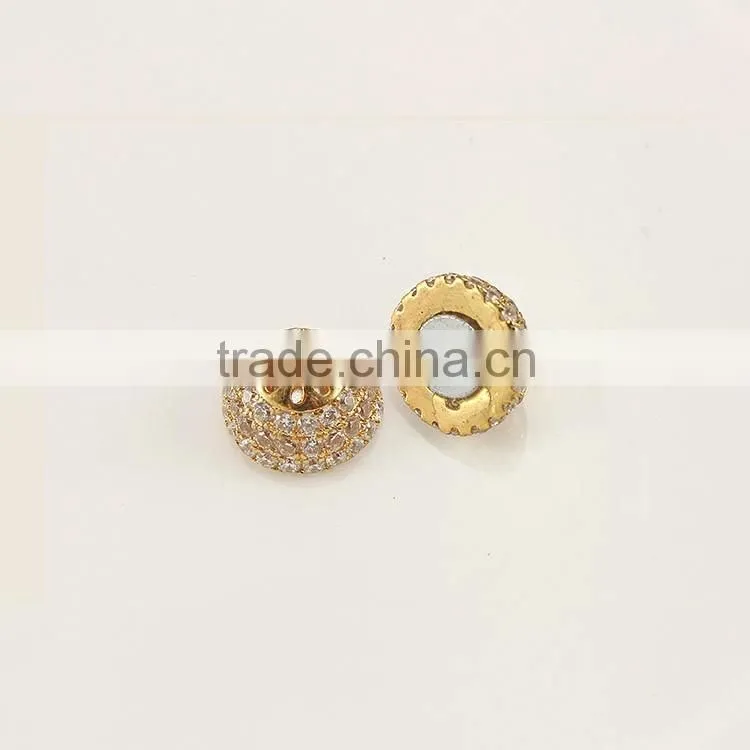 CZ6639 Hotsale mirco cz diamond pave ball magnetic clasp
