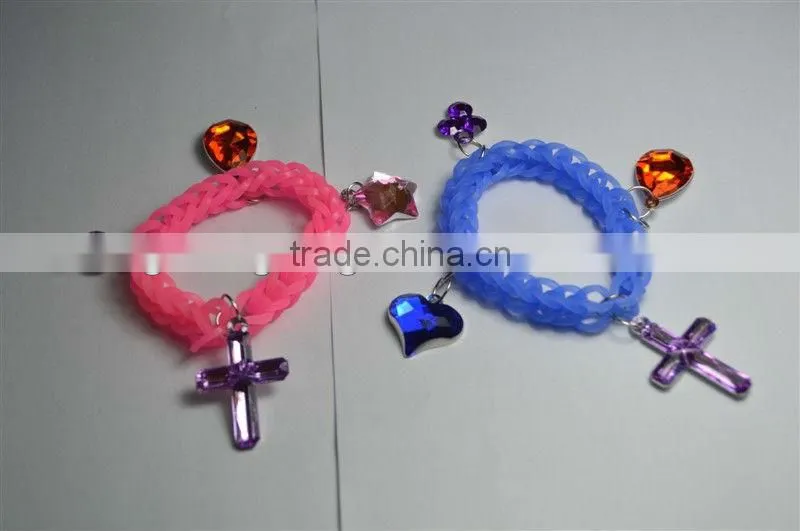 fashion silicone lady braid wrist