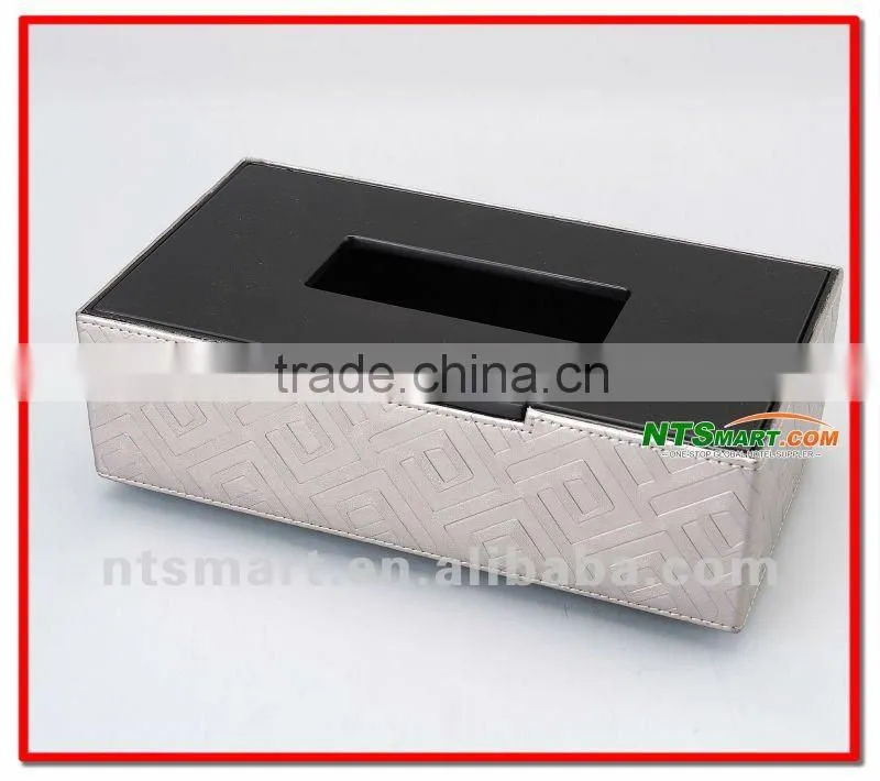 pu leather napkin paper box for hotel