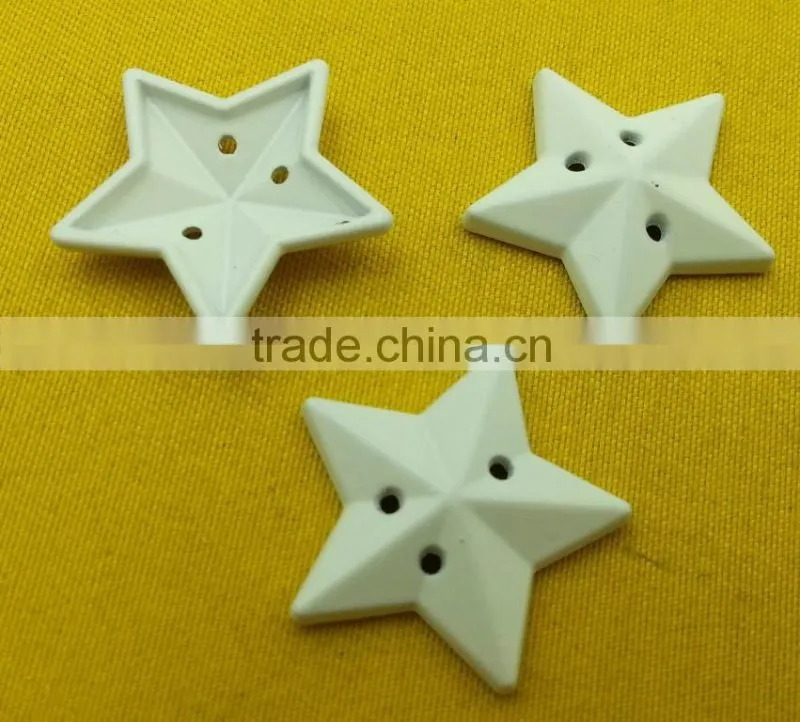 22mm Star Shape 3 holes metal sew-on button For kidswear -- MS6055