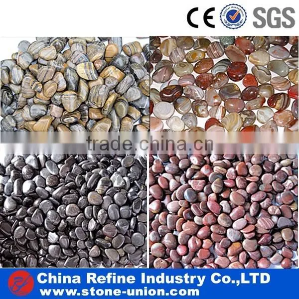 hot sale polished grade A stripe pebble