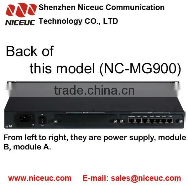 SS7 Media Trunk Gateway with Rack design for IP Call Center