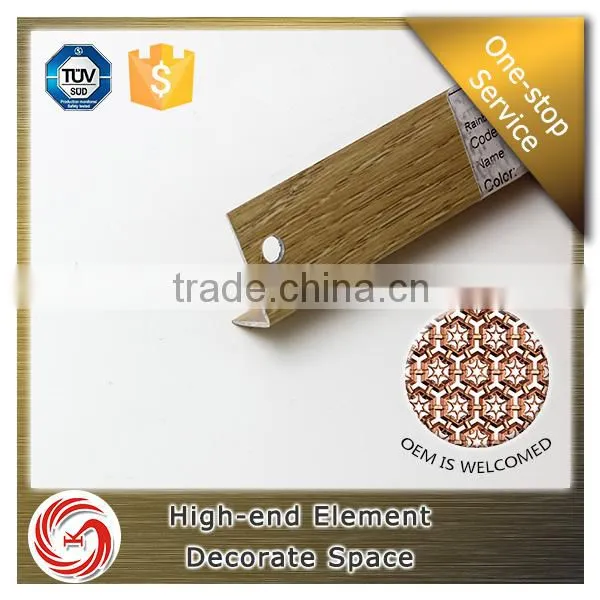 2016 latest golden L angle aluminum corner guard for edge