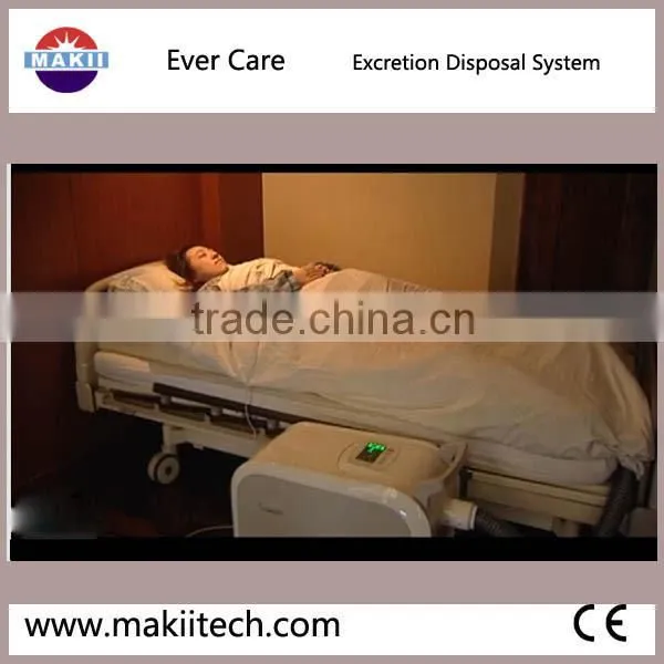 elderly care electric nursing bed with toilet for home use