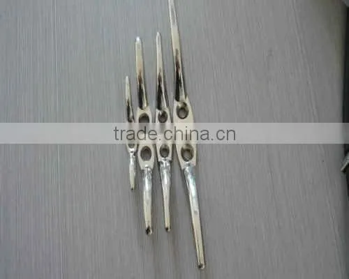 Steel Electric Galvanized or Stainless steel AISI 304 &316 flag halyard cleat 67*12mm in China manufacturer