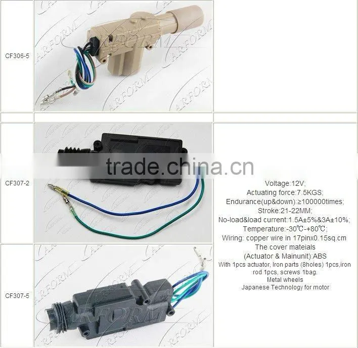 Strong drawing force universal car central locking power actuator witn long life span