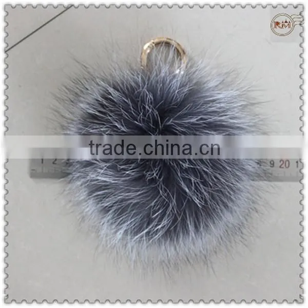 Fluffy Fox Fur Pompons in Factory Wholesale Price