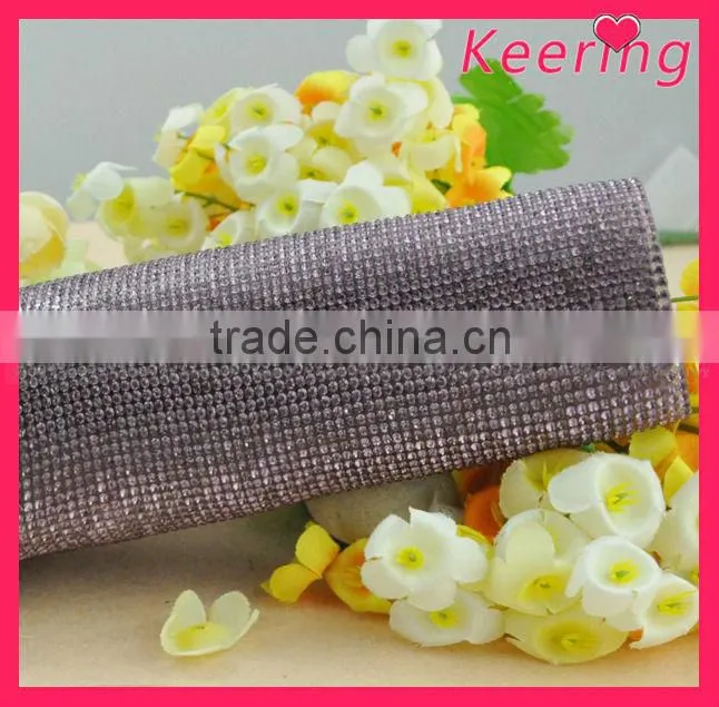 fashion square glass stone rhinestone mesh WRT-012