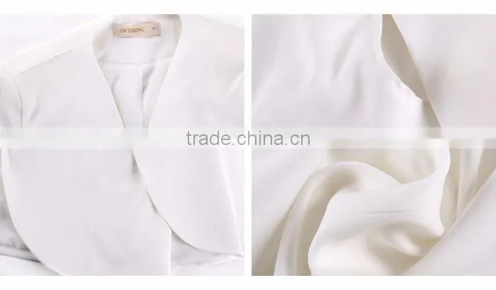 High Quality White Fancy Fashion Blazers Coat for girls