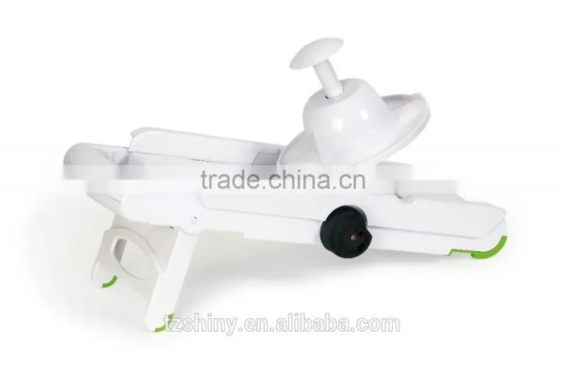 2016 Premium Safe Plastic V-Blade Slicer Stainless Steel Mandoline Slicer Julienne Slicer