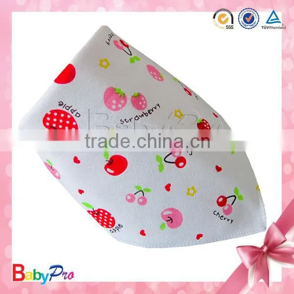 2015 Hot Sale Promotional Fruits Design Wholesale Kids Fashion Scarf Kids Scarf