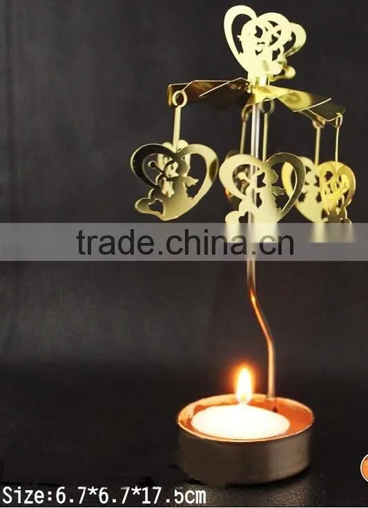 Hot sale decorative flower metal candle holder for festival