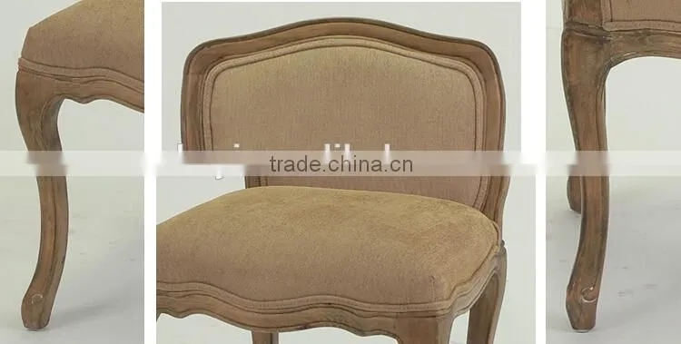 French /European style Bend Line design Fabric Wooden Side chair/Dining /Restaurant chair(Ch-838)