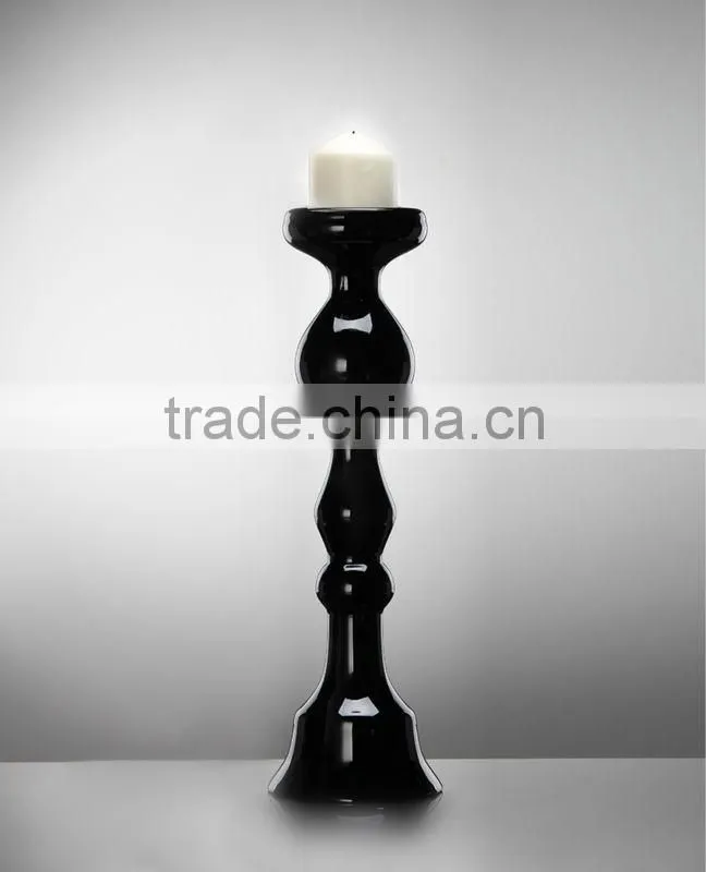 Glass candle holders