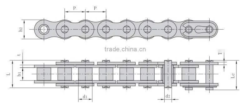 Motor cycle chain/45Mn 530 motor cycle chain