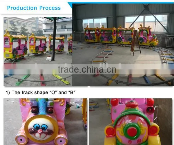 CE beautiful 14 seats electric mini train amusement equipment