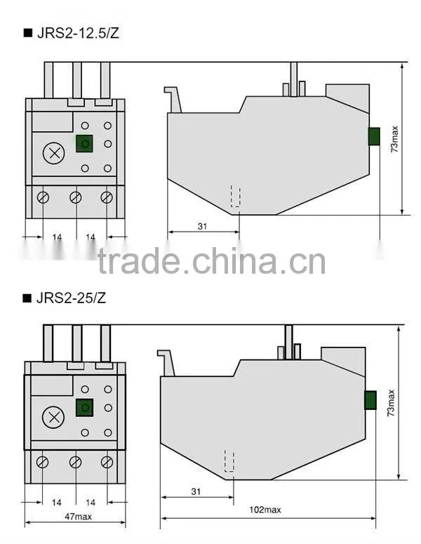 3UA-50 GKJRS2 Thermal Overload Relay