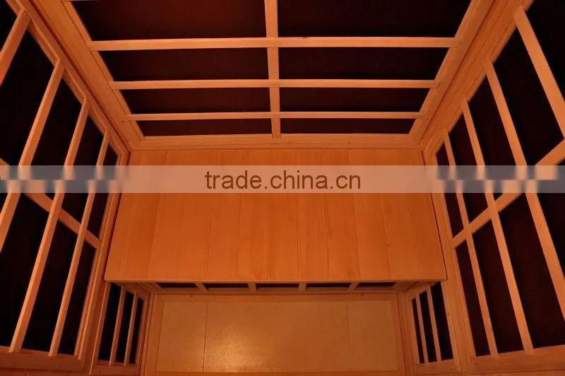1-5persons economical personal indoor hemlock wooden far infrared sauna room