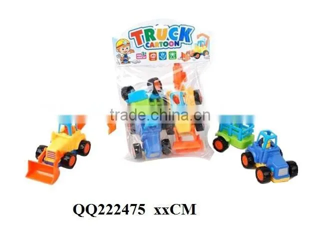 4PCS kids Friction farmer car with bulldozer ,friction car for kids