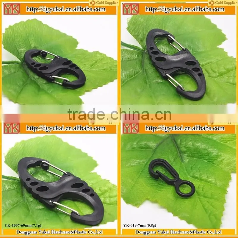 Yukai Not for climing plastic D carabiner clips