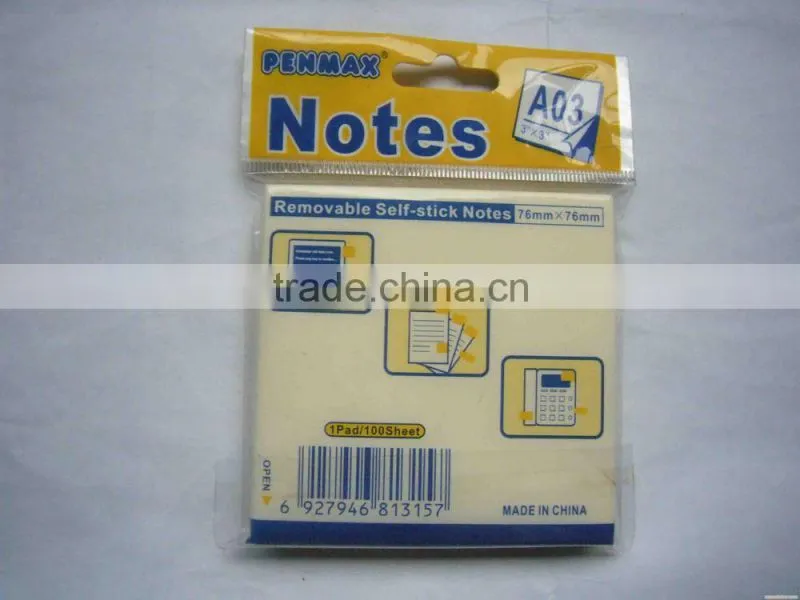 removable self-stick notes