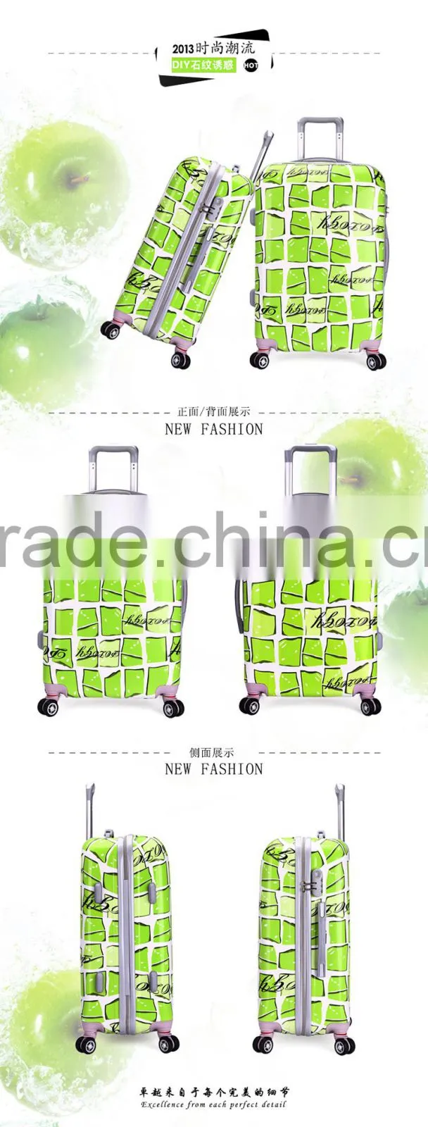 2015 New Products Suitcase Made In China Alibaba Luggage Rolling Garment Bag