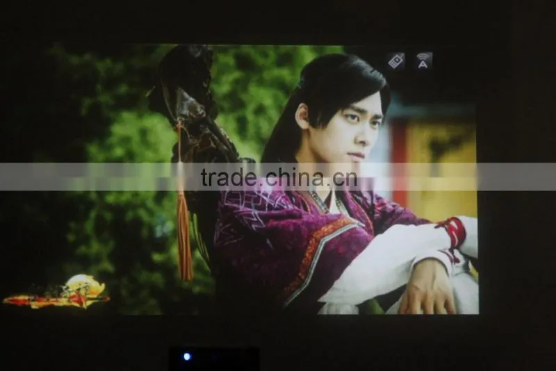 WIFI + Miracast + HDMI + USB + Micro SD mini wireless projector for children education(SMP7044)