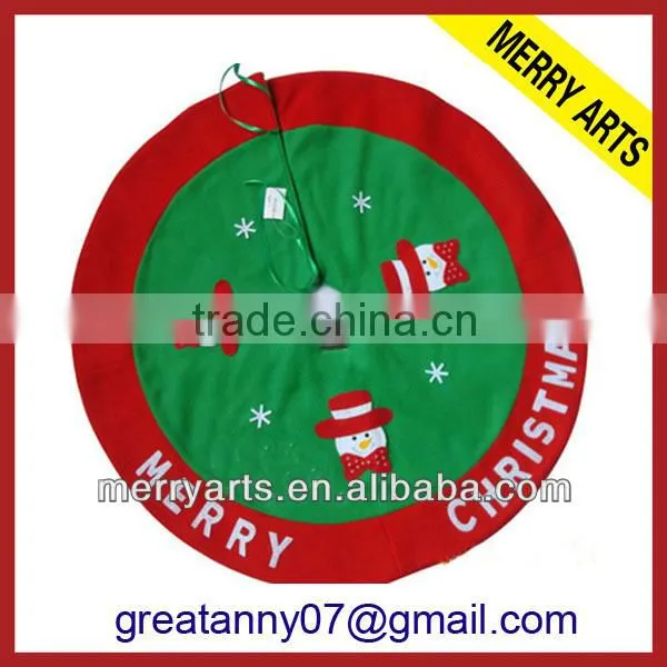 Yiwu market china supplier handmade cheap velvet christmas tree skirts 60