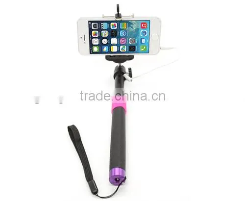 Cable take pole,selfie monopod,selfie stick for iPhone iPad smartphone,suport Android iOS system