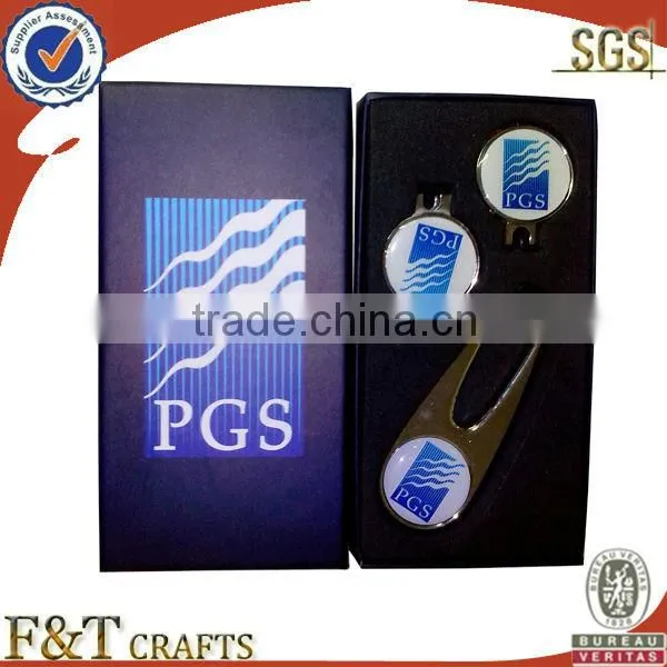 Promotional metal golf money clip and ball marker