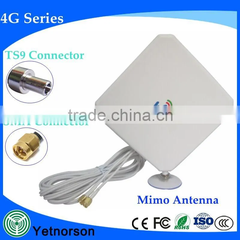 High quality GSM GPRS 3G 4G LTE SMA two Cable external Antenna 791- 2690MHz Booster for 4g Signal