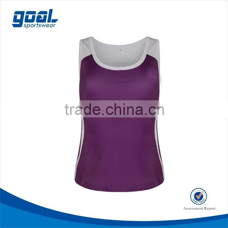 High quality new arrival design your own netball singlet kid