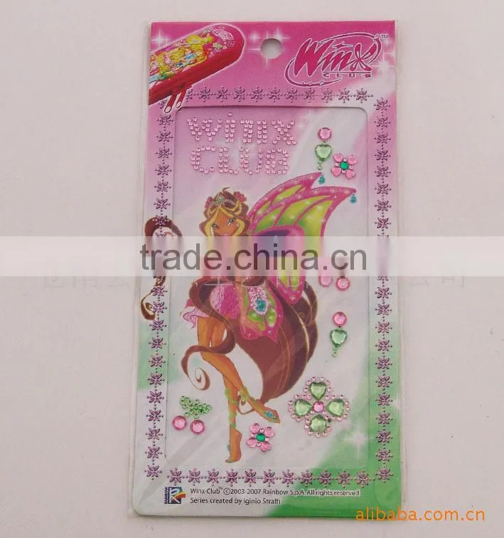 mobile phone bling crystal diamond sticker rhinestone acrylic sticker multi-style/acrylic sticker