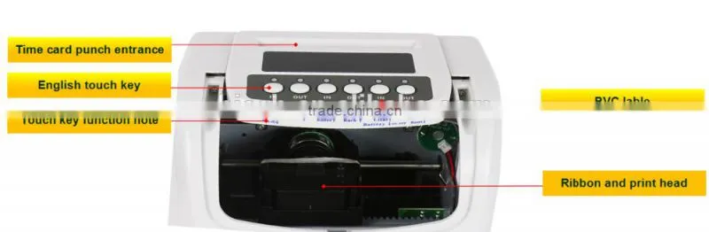 punch time card time clock attendance machine