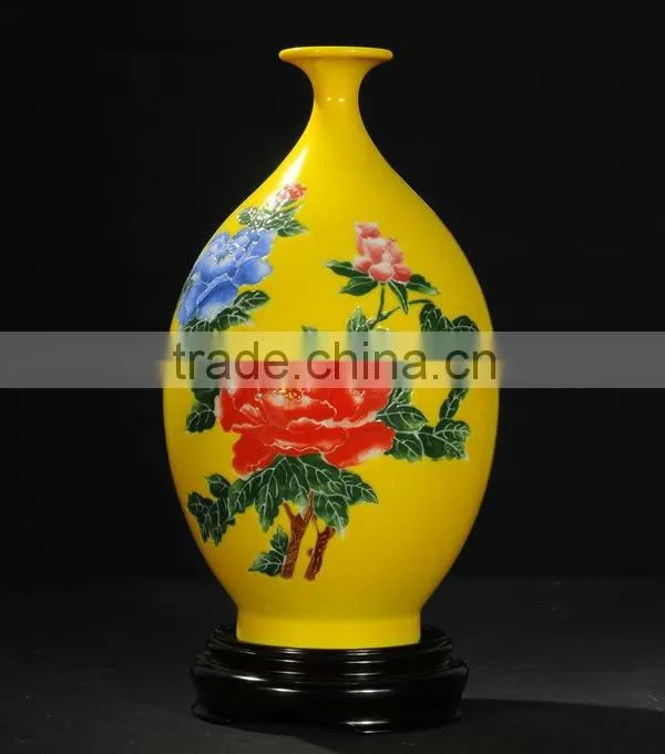 colored emamel vase