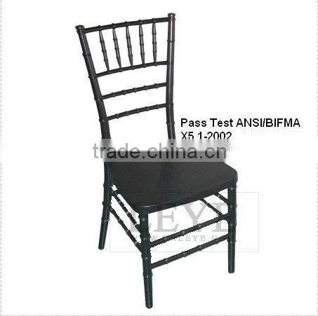 white resin wedding and event chair