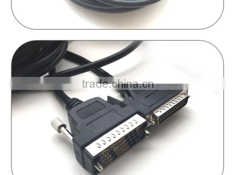 10FT DB25 male to V35 female DTE Cable in black