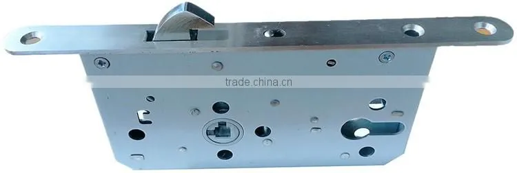 High security stainless steel sliding door lock, sliding door hook lock width fire proof mortise lock body