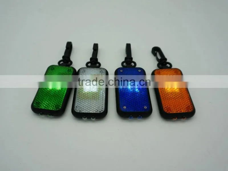 Safety Warning Led Reflection Keychain, Led Reflective Key Chain, Reflection Keychain Light