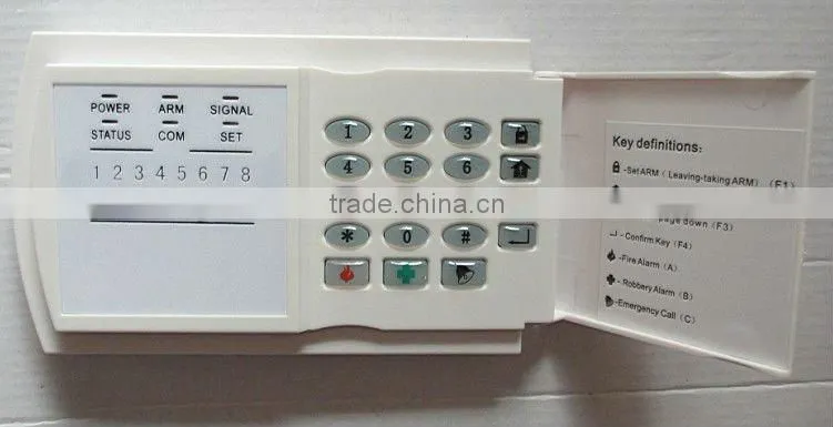 16 wired zones home burglar alarm system