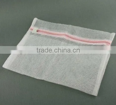 mesh laundry bag with zipper