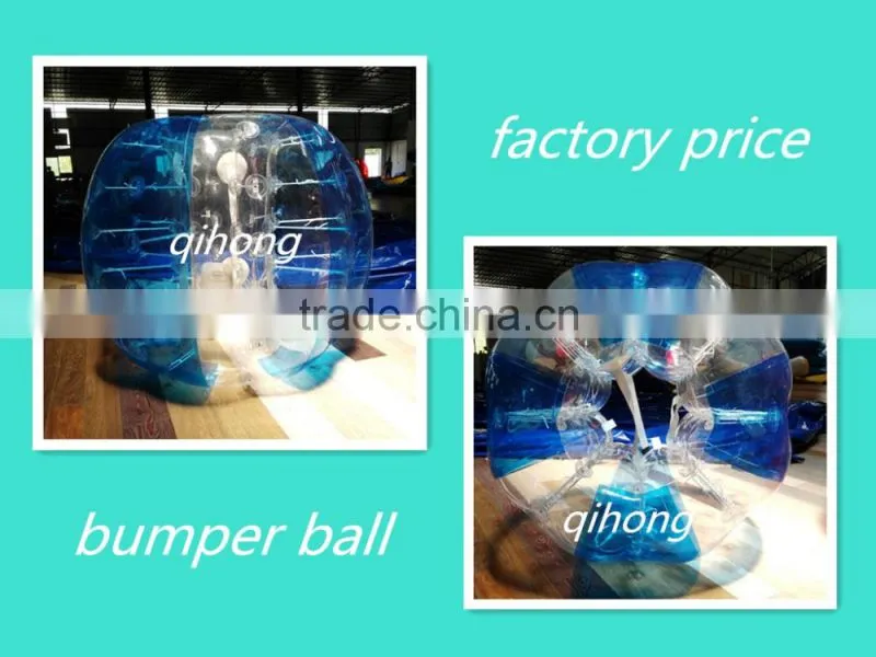 New design red dotted inflatable belly bumper ball/ body zorbing bubble ball for sale