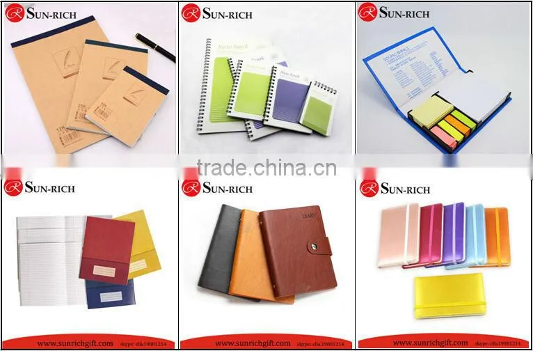 Custom A5 A6 round corner leather journal paper hardcover notebooks with elestic closure