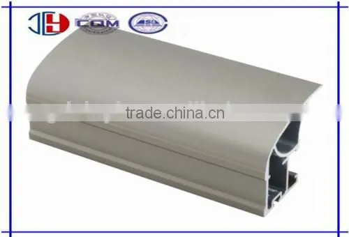 Lower horizontal aluminum extruded profile for wardrobe