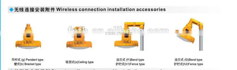 BAD87 ATEX certificate flame proof pendant luminare for explosive location
