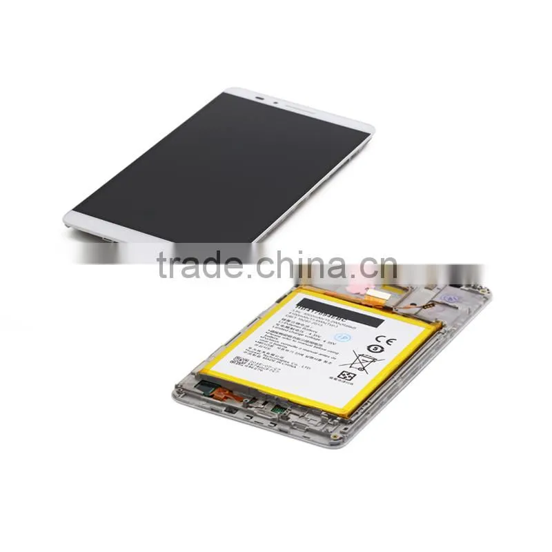 Original Genuine LCD Screen With Digitizer And Frame Assembly For Huawei Honor Mate 7 - White (Including Battery)